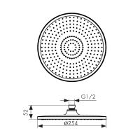Верхний душ Kaiser SH-210 Черный матовый — фото 4, Душевое оборудование. Душевая программа