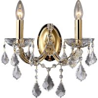 Настенный светильник Crystal Lux Tesoro AP2 Прозрачный Золото — фото 1, Светильники