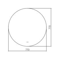 Зеркало Silver Mirrors Саванна 2 77 LED-00002587 с подсветкой с сенсорным выключателем и подогревом — фото 4, Зеркала в ванную комнату