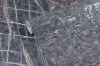 Обои Артекс Murano 10814-07 Винил на флизелине (1,06*10,05) Серый/Черный, Штукатурка — фото 5, Обои для стен