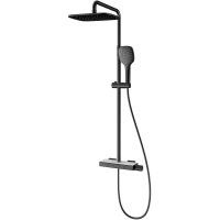 Душевая система Black&White Universe UK5010B 5010ВUK Черная матовая — фото 1, Душевое оборудование. Душевая программа