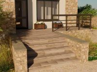 Ступень угловая Exagres Forest Cartabon Moka правая 33х33 см — фото 2, Керамогранит