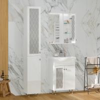 Товар: Зеркало со шкафом Volna Milena 55 R zsMLN55.R-01 с подсветкой Белое - фото 7 Зеркало со шкафом Volna Milena 55 R zsMLN55.R-01 с подсветкой Белое — фото 7, Зеркальные шкафы в ванную