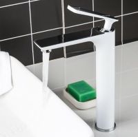 Смеситель для раковины Frap F1052-56 Белый Хром — фото 7, Смесители для раковины