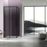 Товар: Душевой уголок Vincea Slim-N 90x90 VSS-4SN900CGB профиль Черный стекло тонированное - фото 2 Душевой уголок Vincea Slim-N 90x90 VSS-4SN900CGB профиль Черный стекло тонированное — фото 2, Квадратные душевые уголки