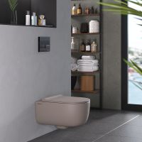 Товар: Унитаз Berges Ego XL подвесной Серый матовый с сиденьем Микролифт арт-083216 - фото 7 Унитаз Berges Ego XL подвесной Серый матовый с сиденьем Микролифт арт-083216 — фото 7, Подвесные унитазы