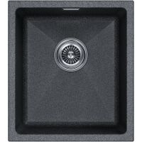 Кухонная мойка Paulmark Lumi 41 UNI LU41-DG Графит — фото 1, Кухонные мойки