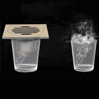 Душевой трап Gappo G81001-4 с решеткой Бронза — фото 10, Трапы для душа