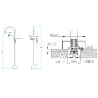 Товар: Смеситель для ванны Boheme Medici 309 Бронза - фото 2 Смеситель для ванны Boheme Medici 309 Бронза — фото 2, Смесители
