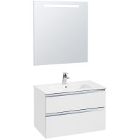 Тумба под раковину Roca The Gap 80 A857399806 подвесная Белый глянец — фото 10, Мебель для ванной