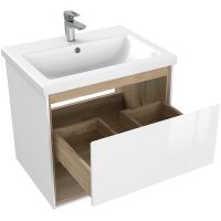 Товар: Тумба под раковину Cersanit Louna 60 64070 подвесная Белая - фото 6 Тумба под раковину Cersanit Louna 60 64070 подвесная Белая — фото 6, Мебель для ванной