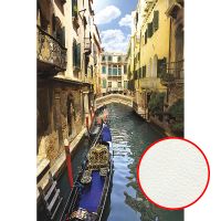 Фреска Ortograf Венеция 0901 Фактура флок FLK Флизелин (1,8*2,7) Бежевый/Синий, Город — фото 1, Фрески