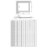 Душевой поддон из материала Flight Jacob Delafon Flight 160x90 E62482-00 Белый — фото 10, Акриловые душевые поддоны