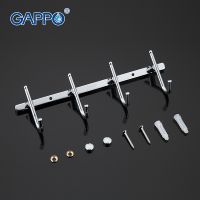 Вешалка для полотенец Gappo G201-4 Хром — фото 5, Крючки для полотенец