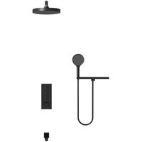 Товар: Душевая система Vincea Inspire VSFW-433TI2RMB с термостатом Черная матовая - фото 2 Душевая система Vincea Inspire VSFW-433TI2RMB с термостатом Черная матовая — фото 2, Встраиваемые душевые комплекты