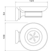 Товар: Мыльница Aquatek Классик AQ4503PG Золото - фото 2 Мыльница Aquatek Классик AQ4503PG Золото — фото 2, Мыльницы