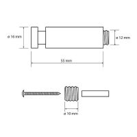 Крючок Bemeta Dark 104506080 Черный матовый — фото 2, Крючки для полотенец