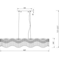 Люстра Maytoni Diamant Crystal Gracia Прозрачная Золото арт-DIA201PL-06G1 — фото 9, Люстры