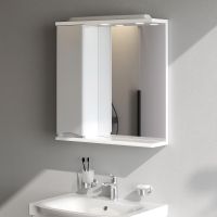 Зеркало со шкафом AM.PM Like 65 L M80MPL0651WG с подсветкой Белый — фото 4, Зеркальные шкафы в ванную