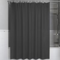 Штора для ванны Iddis Promo 180х200 P03PE18i11 Темно-серая — фото 1, Аксессуары для туалета