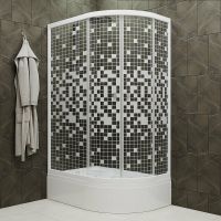 Товар: Душевой уголок Triton Коралл 120х80 В L Щ0000061782 профиль Белый стекло прозрачное с узором - фото 2 Душевой уголок Triton Коралл 120х80 В L Щ0000061782 профиль Белый стекло прозрачное с узором — фото 2, Душевые уголки