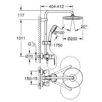 Товар: Душевая система Grohe Tempesta Cosmopolitan System 26673000 Хром - фото 9 Душевая система Grohe Tempesta Cosmopolitan System 26673000 Хром — фото 9, Душевое оборудование. Душевая программа