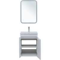 Тумба под раковину Aquanet Практика 50 330451 подвесная Белая матовая — фото 7, Мебель для ванной