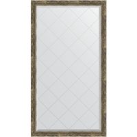 Зеркало Evoform Exclusive-G 168х93 BY 4393 с гравировкой в багетной раме - Старое дерево с плетением 70 мм — фото 1, Мебель для ванной