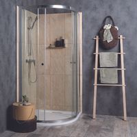 Душевой уголок Jacob Delafon Serenity 90x90 E14R90-GA профиль Хром стекло прозрачное — фото 3, Душевые уголки четверть круга