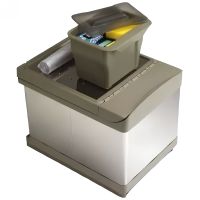 Товар: Система сортировки мусора Alveus Albio 30 2x16 L 227979 Хром - фото 3 Система сортировки мусора Alveus Albio 30 2x16 L 227979 Хром — фото 3, Мусорные ведра