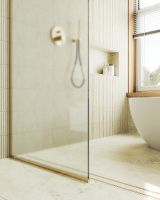 Товар: Душевая перегородка Maybah Glass MGD-700-3у 790x1950 в узком профиле Золото стекло сатиновое - фото 6 Душевая перегородка Maybah Glass MGD-700-3у 790x1950 в узком профиле Золото стекло сатиновое — фото 6, Душевые перегородки