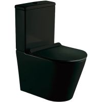 Унитаз компакт Esbano Alagon-C ESUNALAGCMB Черный матовый с бачком и сиденьем Микролифт — фото 1, Напольные унитазы