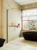 Товар: Душевая перегородка Maybah Glass MGD-731-3ш 790x1950 в широком профиле Золото стекло сатиновое - фото 2 Душевая перегородка Maybah Glass MGD-731-3ш 790x1950 в широком профиле Золото стекло сатиновое — фото 2, Душевые перегородки