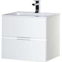 Тумба с раковиной Aquanet Алвита 60 213095 подвесная Белый глянец — фото 3, Мебель для ванной