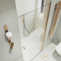 Товар: Душевая дверь Maybah Glass MGD-808-2 800x1980 на монопетле Бронза стекло сатиновое - фото 4 Душевая дверь Maybah Glass MGD-808-2 800x1980 на монопетле Бронза стекло сатиновое — фото 4, Душевые двери в нишу