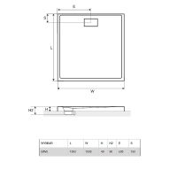 Акриловый поддон для душа Excellent Zero 100х100 BREX.1202.100.100.WHN Белый — фото 5, Душевые поддоны