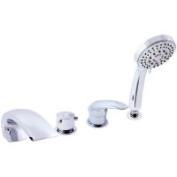 Смеситель на борт ванны Rav Slezak Dunaj D472.5P Хром — фото 1, Смесители на борт ванны