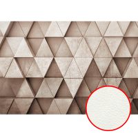 Фреска Ortograf Forma 32619 Фактура флок FLK Флизелин (4*2,7) Коричневый, Геометрия — фото 1, Фрески