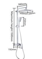 Душевая система Gappo Хром Белый арт-G2407-30 — фото 8, Душевые стойки