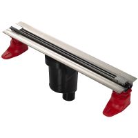 Душевой лоток Berges Super Slim 600 091052 с решеткой Хром глянец — фото 1, Душевые лотки