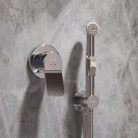 Комплект унитаза с инсталляцией AM.PM Inspire 2.0 CK50GD с сиденьем Микролифт с клавишей смыва Хром с гигиеническим душем и аксессуарами для ванной комнаты — фото 16, Комплекты унитаз + инсталляция