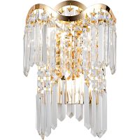 Настенный светильник Maytoni Diamant Crystal Gracia DIA201WL-02G Прозрачный Золото — фото 1, Бра