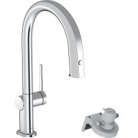 Смеситель для кухни Hansgrohe Aqittura M91 76803000 Хром — фото 1, Смесители для кухни