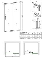 Товар: Душевая дверь Veconi Vianno VN-46 160 VN46-160-01-19C1 профиль Хром стекло прозрачное - фото 3 Душевая дверь Veconi Vianno VN-46 160 VN46-160-01-19C1 профиль Хром стекло прозрачное — фото 3, Душевые двери в нишу