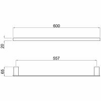 Полотенцедержатель Allen Brau Infinity 6.21011-31 Черный матовый — фото 3, Полотенцедержатели