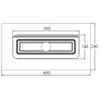 Душевой лоток Berges Simpel 600 090111 с решеткой Хром матовый — фото 11, Душевые лотки