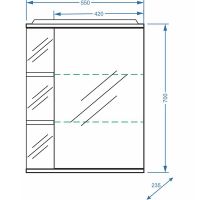 Товар: Зеркальный шкаф Stella Polar Концепт Нелея 55/С R SP-00000043 с подсветкой Белый - фото 4 Зеркальный шкаф Stella Polar Концепт Нелея 55/С R SP-00000043 с подсветкой Белый — фото 4, Зеркальные шкафы в ванную
