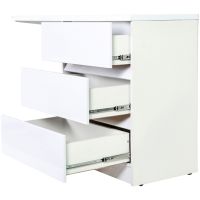 Товар: Тумба с раковиной Orange Optima 130 OP-70TUW+RAR Белый глянец - фото 3 Тумба с раковиной Orange Optima 130 OP-70TUW+RAR Белый глянец — фото 3, Тумбы с раковиной