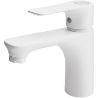 Смеситель для раковины Orange Aristo M19-021w Белый глянец — фото 1, Смесители для раковины