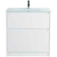 Тумба под раковину BelBagno Kraft 80 KRAFT-800-2C-PIA-BO Bianco Opaco — фото 10, Тумбы под раковину